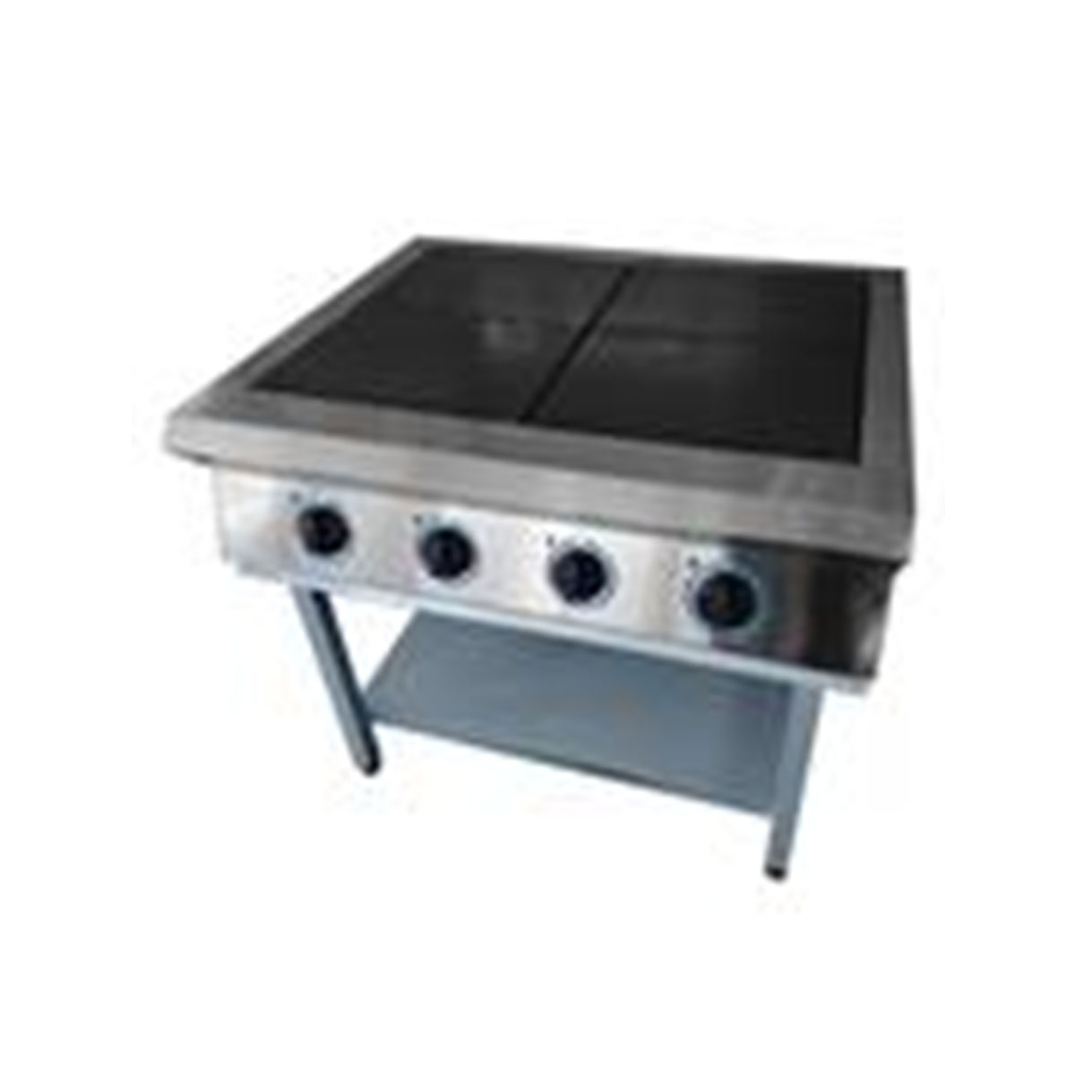 Плита электрическая 4-х конфорочная ПЭ-4-Н без духовки. Каркас и полка нержавеющая сталь